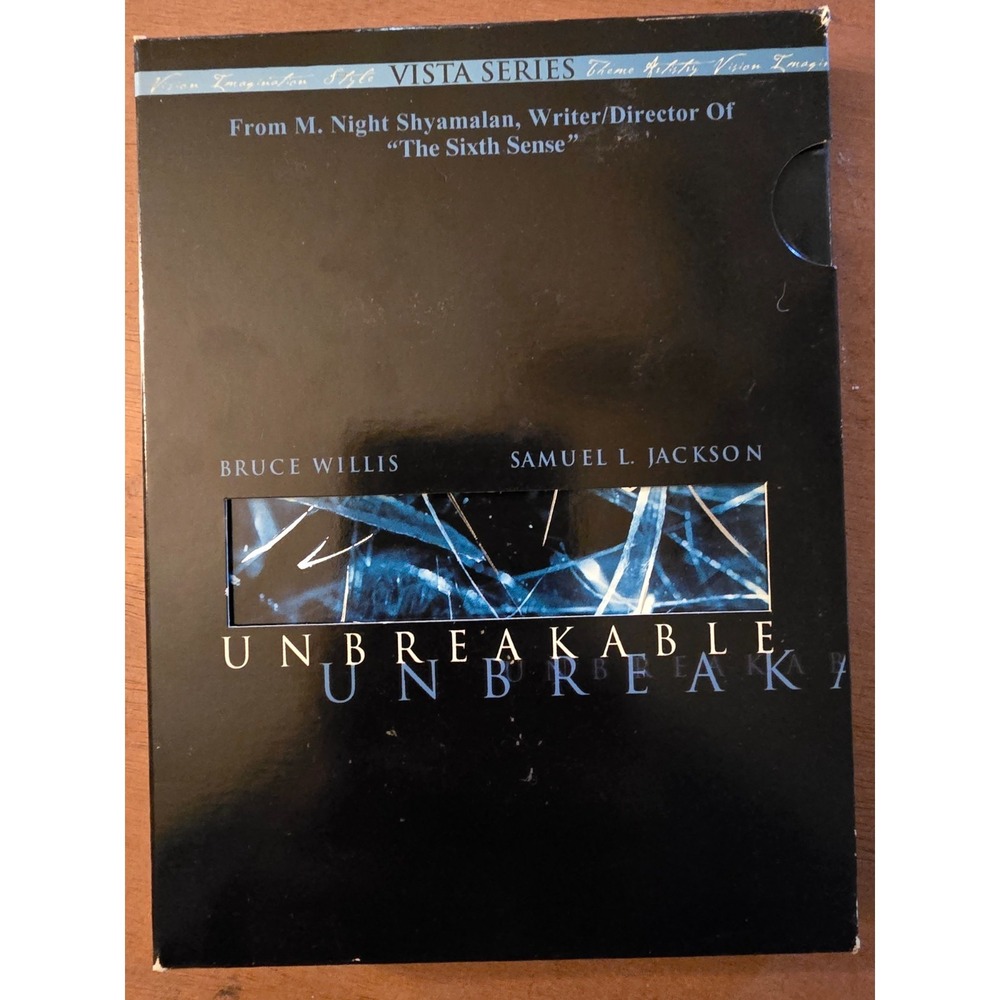Unbreakable (DVD, 2001, 2-Disc Set, Vista Series), Excellent Condition